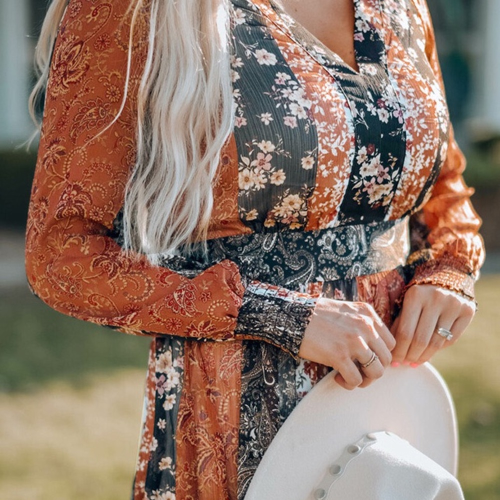 Paisley Floral Dress - Picture 2 of 6